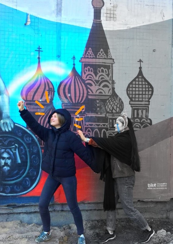 Wir und Streetart in Sankt Petersburg und Berlin - Wir gestalten unsere eigene Ausstellung