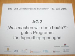 Info- und Vernetzungstag Beruflicher Austausch 2015 in Düsseldorf